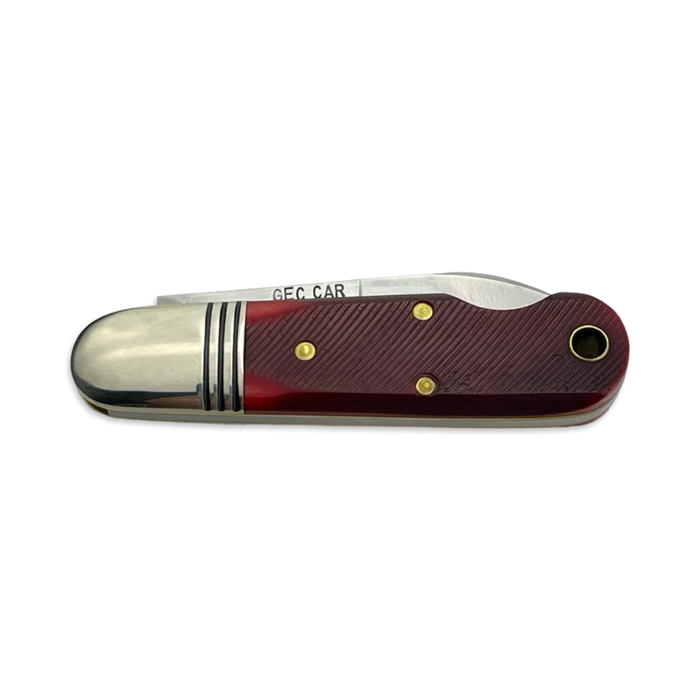 Great Eastern Cutlery 252123 - Tidioute Cutlery Beerlow Red Sawcut Bone