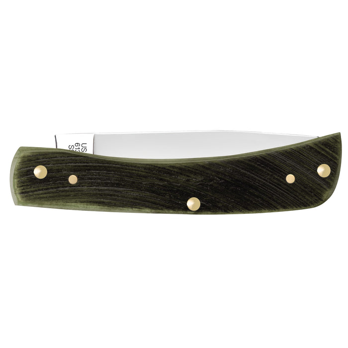 Case 39233 - Olive Green Bone Sawcut Jig Sod Buster Jr. (6137 SS)