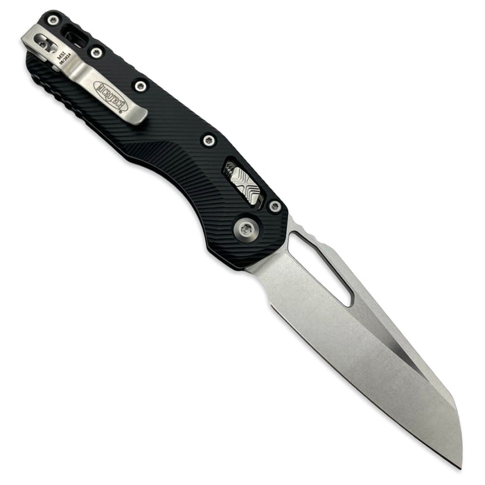 Microtech 210-10FL - MSI Fluted Aluminum Black Stonewash Standard