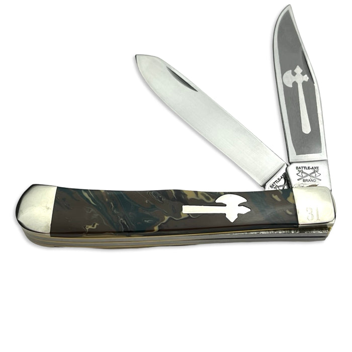 Battle Axe Woodland Camo Trapper