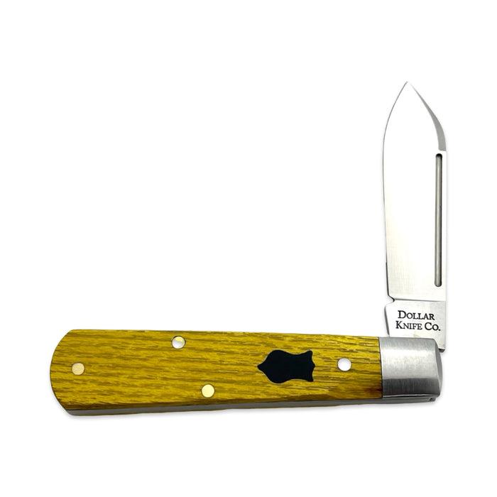 Dollar Knife Co. Osage Orange - Black Shield
