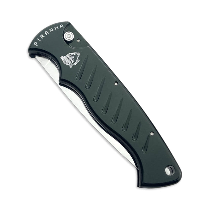 Piranha P1 Pocket Green Plain Edge Mirror Finish