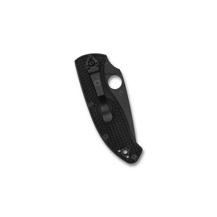 Spyderco C122PSBBK - Tenacious Lightweight Black Partially Serrated