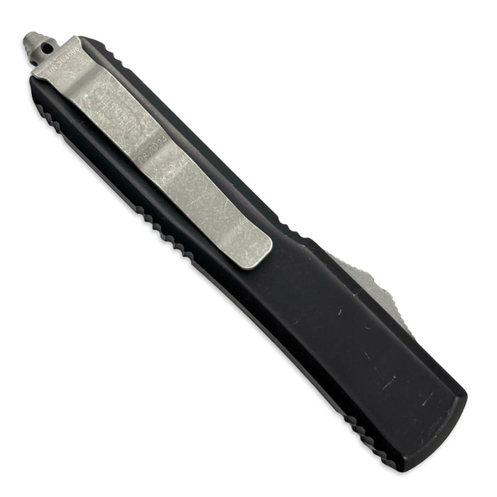 Microtech 123-10DBK - Ultratech T/E Distressed Black Apocalyptic Standard