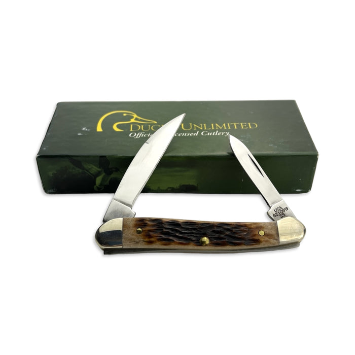 Vintage Case XX Ducks Unlimited 07148 - Brown Bone Mini Copperhead (62109W SS)