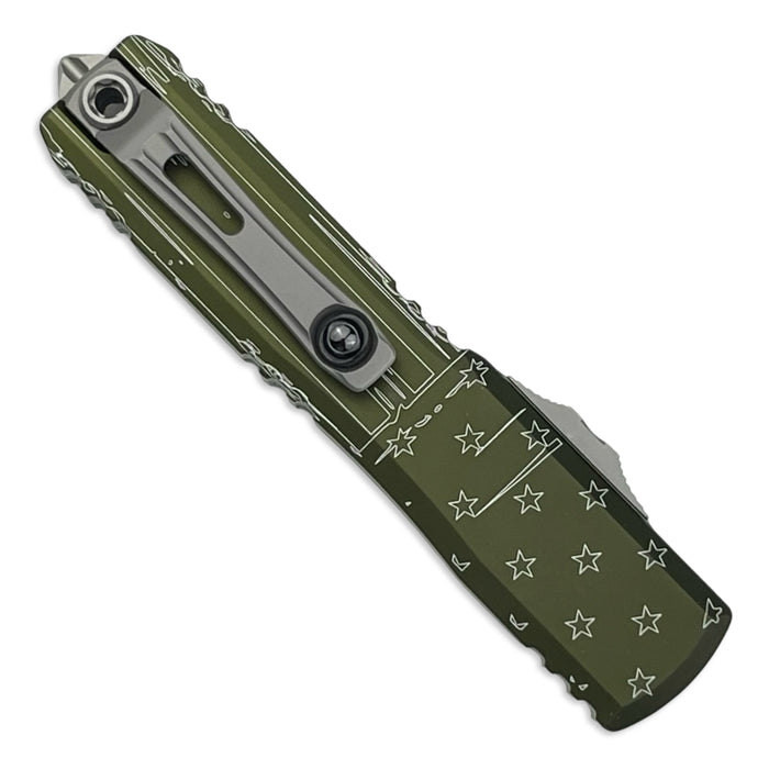 Microtech 11224-10ODHR - Ultratech D/E Gen IV OD Green Hero Stonewash Standard