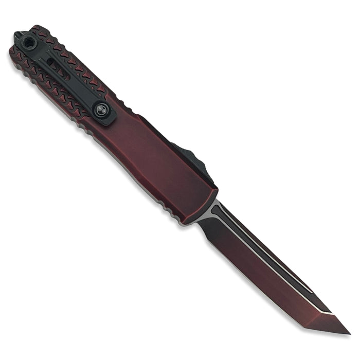 Microtech 11234HT-1RDAA - Ultratech T/E Gen IV Half Tri-Grip Red Abrasion Standard