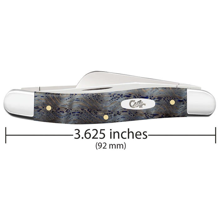 Case 47492 - Blue Curly Oak Wood Smooth Medium Stockman (7318 SS)