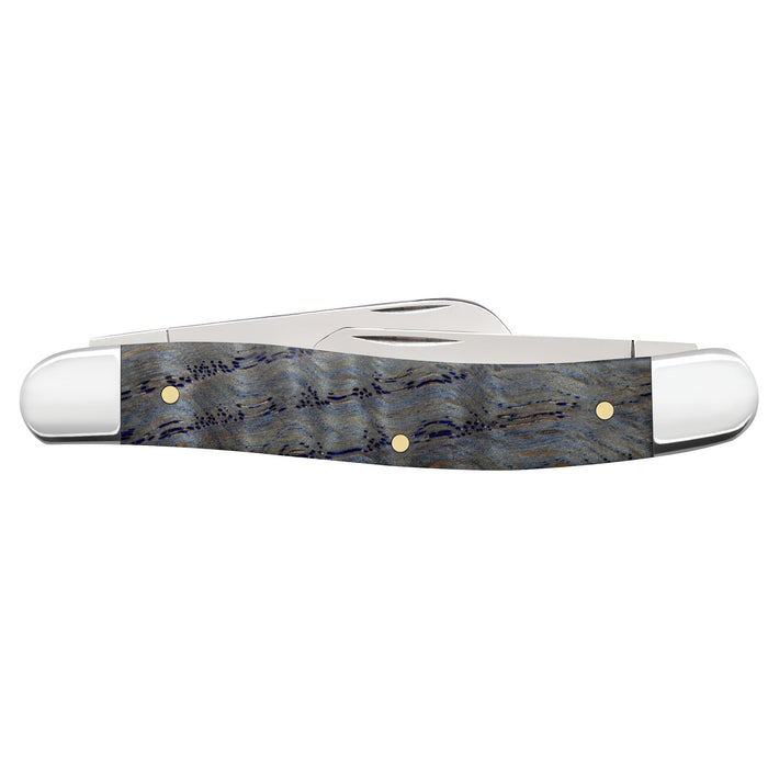 Case 47492 - Blue Curly Oak Wood Smooth Medium Stockman (7318 SS)