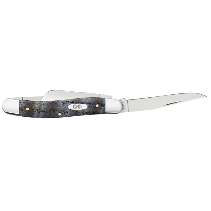 Case 47492 - Blue Curly Oak Wood Smooth Medium Stockman (7318 SS)