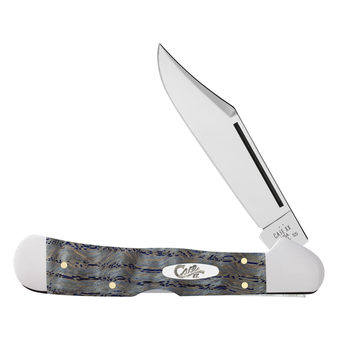 Case 47494 - Blue Curly Oak Wood Smooth CopperLock (71549L SS)