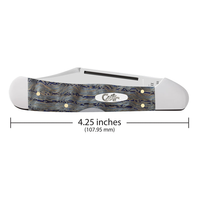 Case 47494 - Blue Curly Oak Wood Smooth CopperLock (71549L SS)