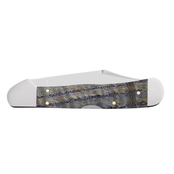 Case 47494 - Blue Curly Oak Wood Smooth CopperLock (71549L SS)