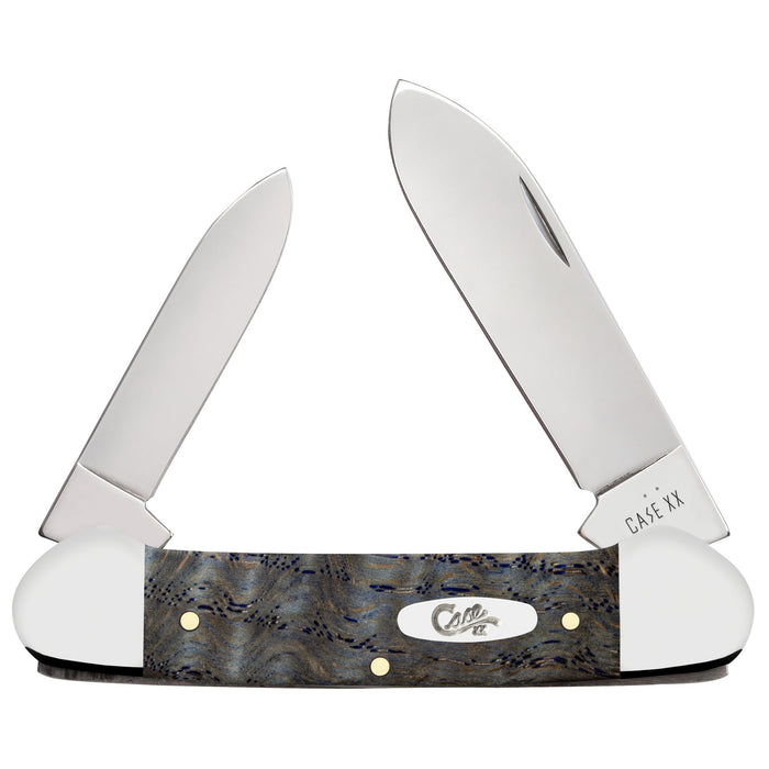 Case 47496 - Blue Curly Oak Wood Smooth Canoe (72131 SS)