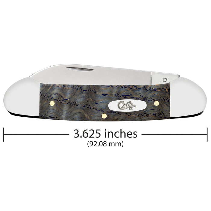Case 47496 - Blue Curly Oak Wood Smooth Canoe (72131 SS)