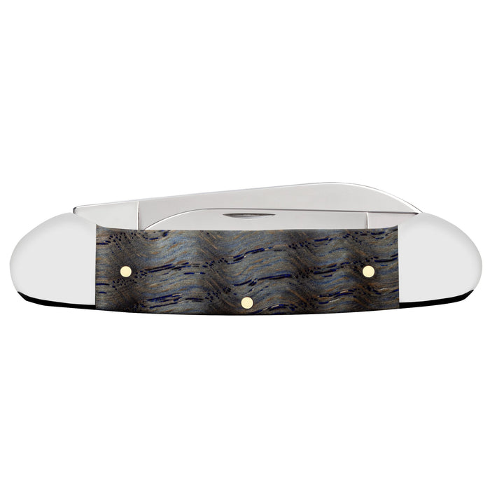 Case 47496 - Blue Curly Oak Wood Smooth Canoe (72131 SS)