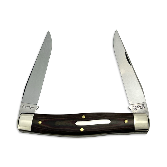Great Eastern Cutlery 818222 - Tidioute Cutlery Coon Skinner Red Onion Micarta