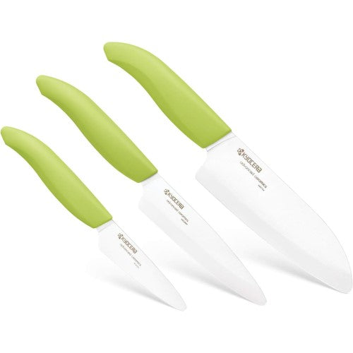 Kyocera Revolution 3pc Knife Set - Green
