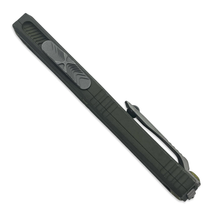 Microtech 1704M-10DGG-U25 - Hera II Mini T/E Distressed Grenade Green Apocalyptic Standard