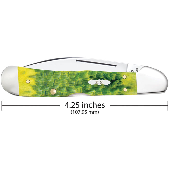 Case 27864 - Green Apple Bone Peach Seed Jig Copperlock (61548WL SS)