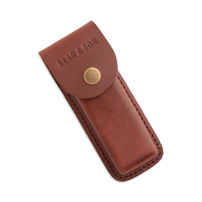 Bear & Son 97SH - Genuine Leather Sheath For 5 in. Closed Knives