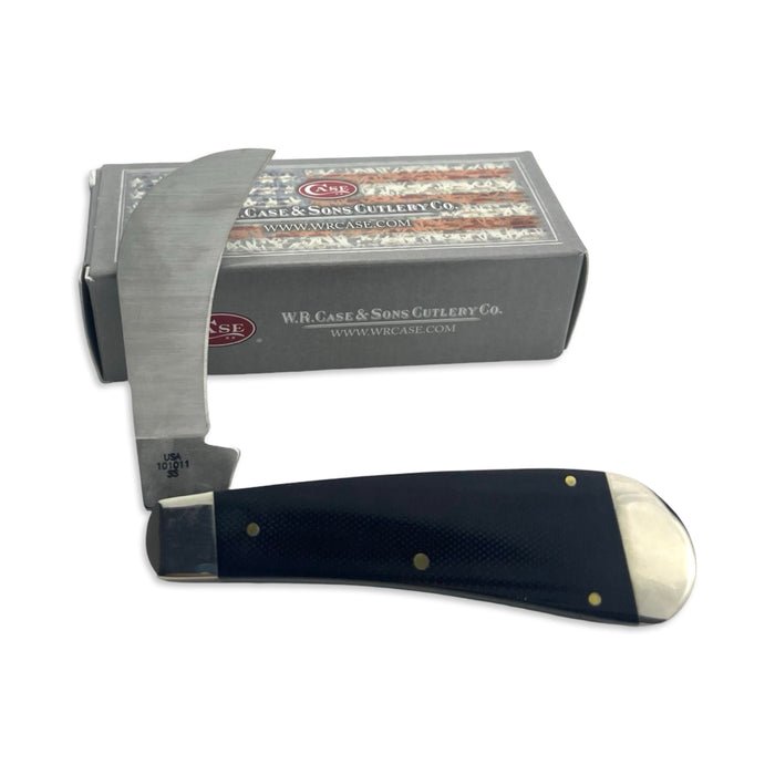 Vintage Case XX 06241 - Black Micarta Smooth Hawkbill Pruner (101011 SS)