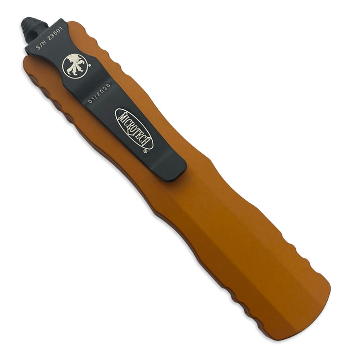 Microtech 225-2OT - Dirac D/E Orange Tangerine Partial Serrated