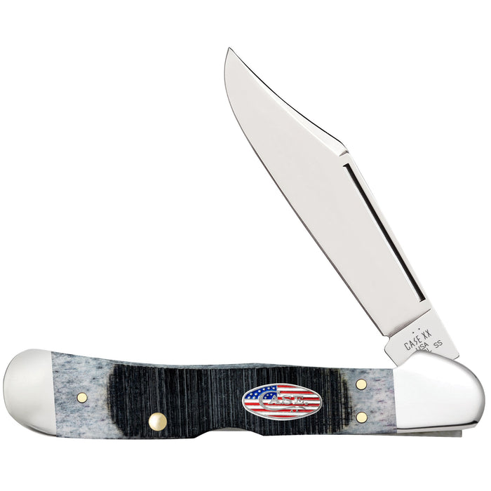 Case 53063 - Gray Bone Sawcut Jig Copperlock