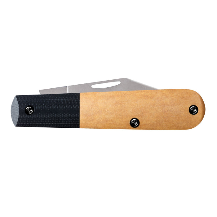 Case 53160 - Tan Richlite W/Black G-10 Smooth XR Barlow  (XR101009 1/2 S35VN)
