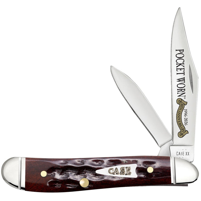 Case 55234 - Pocket Worn Mahogany Bone Corn Cob Jig Peanut (6220 SS) - Fluted