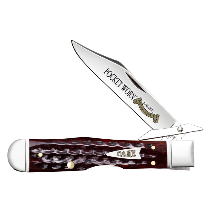 Case 55236 - Pocket Worn Mahogany Bone Corn Cob Jig Cheetah Cub (611 1/2L SS) - Fluted