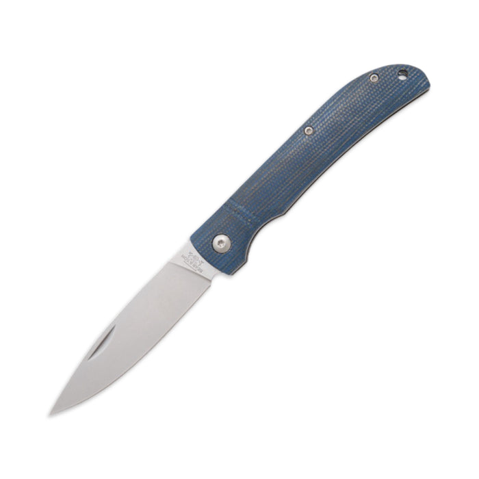 Bear & Son 457MB - Blue Jean Micarta Drop Point Slip Joint
