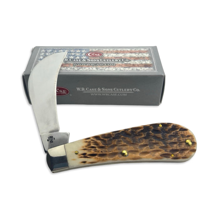 Vintage Case XX 00249 - Amber Peach Seed Jig Hawkbill Pruner (61011 SS) 2017