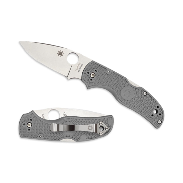 Spyderco C41PGY5 - Native 5 Gray Lightweight Maxamet Plainedge