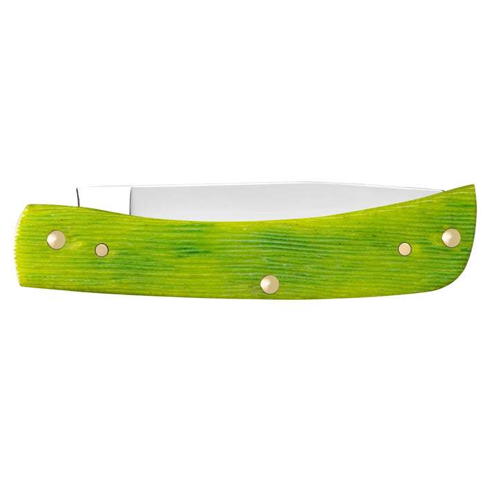 Case 61044 - Lime Green Bone Barnboard Jig Sod Buster Jr. (6137 SS)