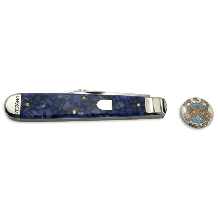 Great Eastern Cutlery 871223 - Northfield UNXLD English Jack Royal Blue Acrylic