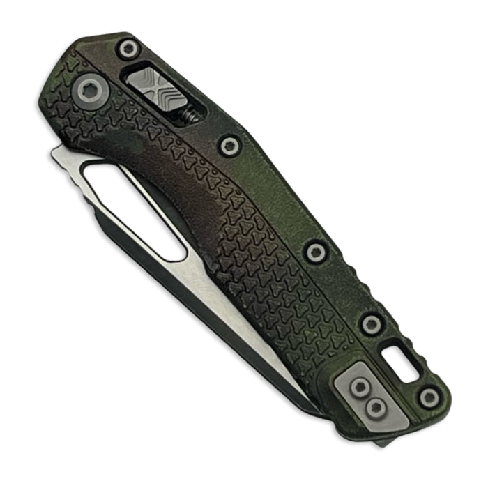 Microtech 210T-2PMOBS - MSI S/E Tri-Grip Outbreak Signature Series Polymer Partial Serrated