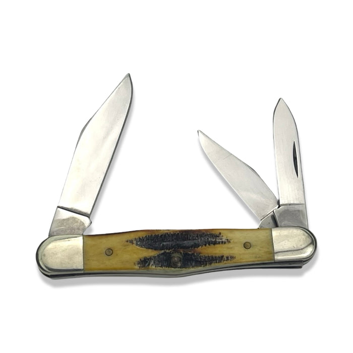 Vintage Case XX 2003 6.5 Bone Stag Whittler