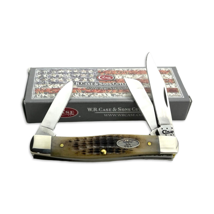 Vintage Case XX 58616 - Root Beer Bone Medium Stockman (63032 SS)