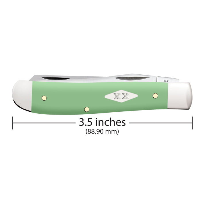 Case 63831 - Mint Green Synthetic Smooth Mini Trapper (4207 SS)