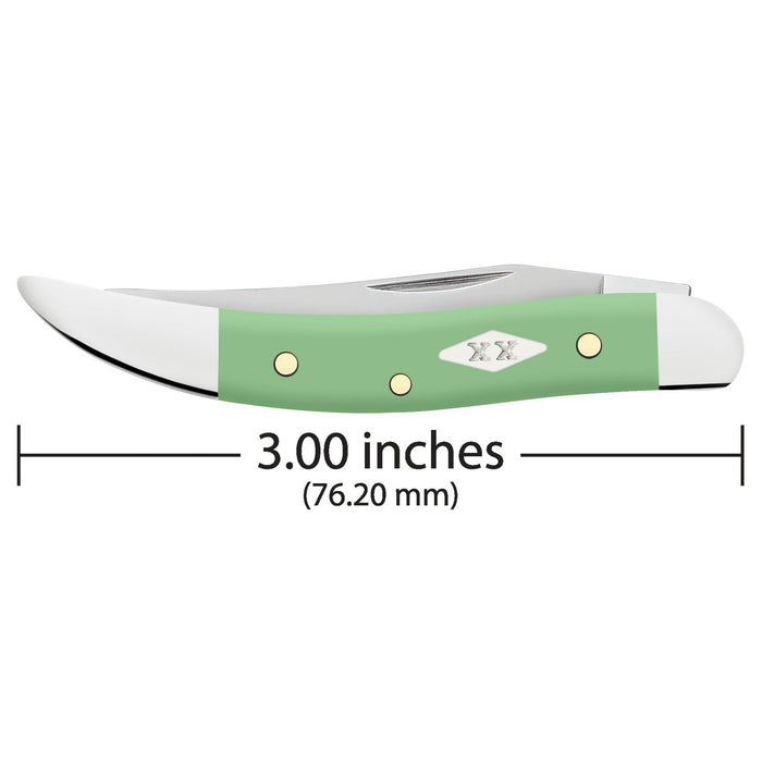 Case 63835 - Mint Green Synthetic Smooth Small Texas Toothpick (410096 SS)