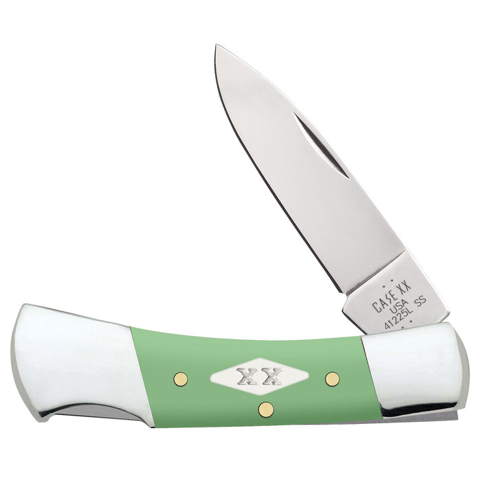 Case 63836 - Mint Green Synthetic Smooth Lockback (41225L SS)