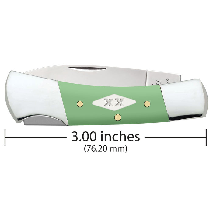 Case 63836 - Mint Green Synthetic Smooth Lockback (41225L SS)