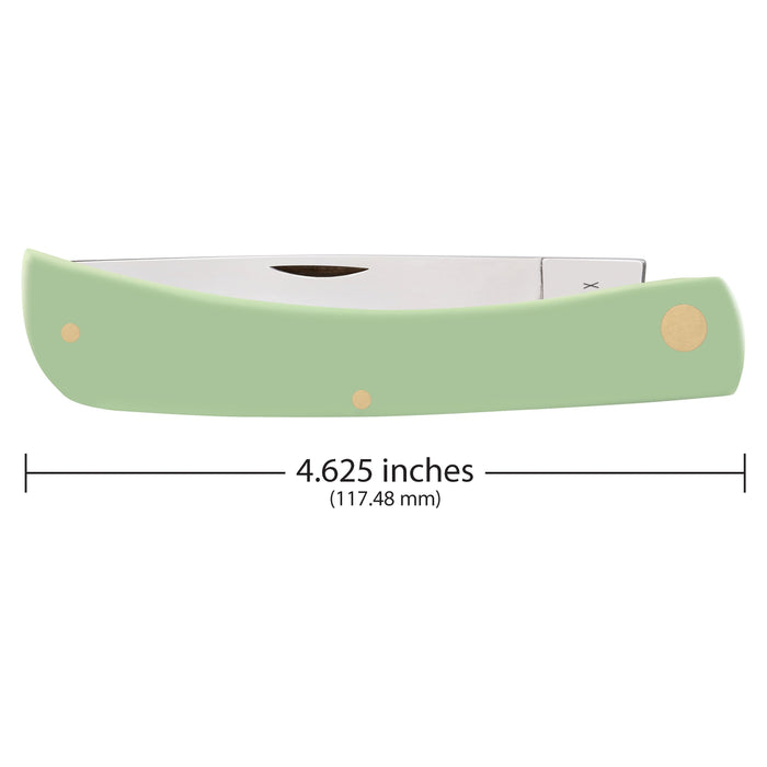 Case 63837 - Mint Green Synthetic Smooth Sod Buster (4138 SS)
