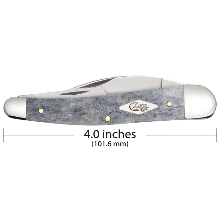 Case 34207 - Gray Bone Smooth Seahorse Whittler (6355WH SS)