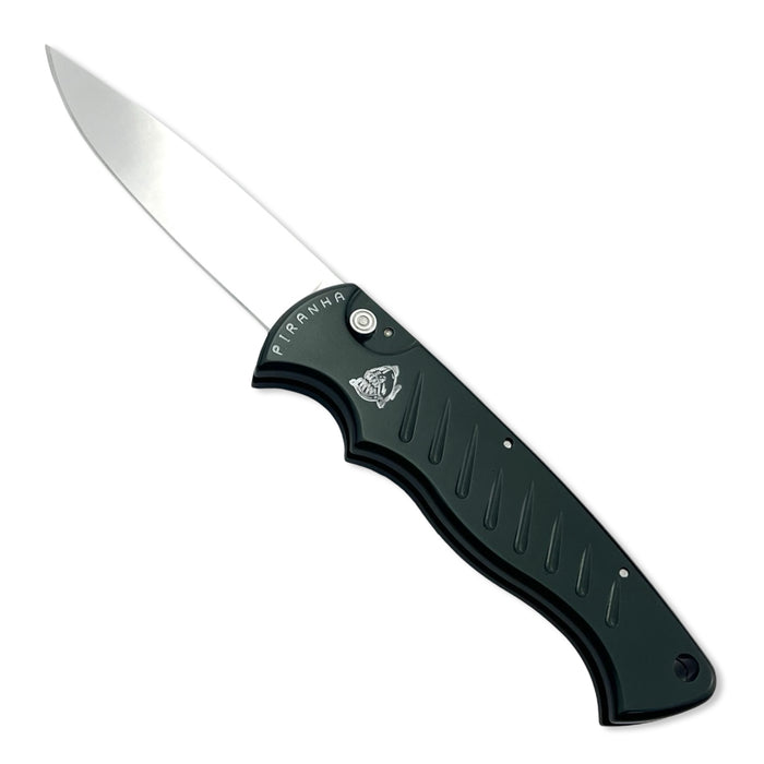 Piranha P1 Pocket Green Plain Edge Mirror Finish