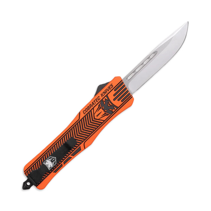 CobraTec Small CTK-1 Hunter Orange w/ Graphite Black - Drop Not Serrated