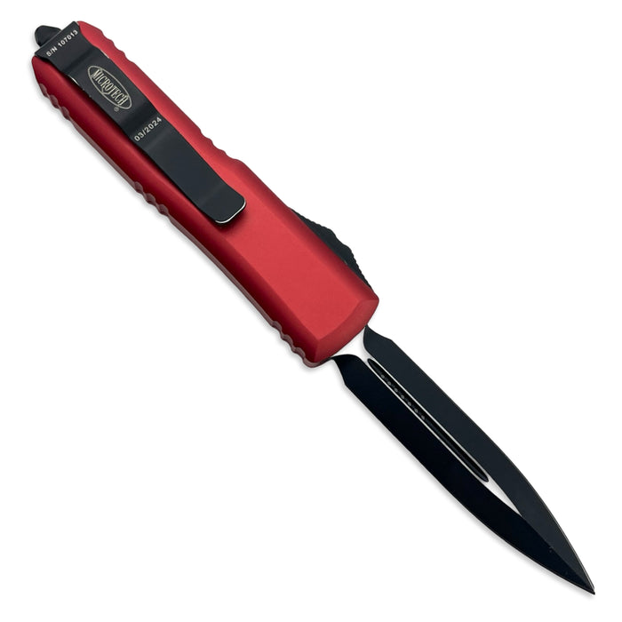 Microtech 232-1RD - UTX-85 D/E Black Standard Red