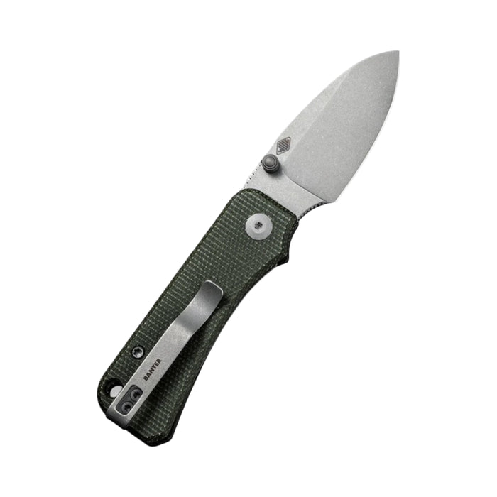 Civivi C19068SB-1 - Baby Banter Green Micarta Thumb Stud Knife