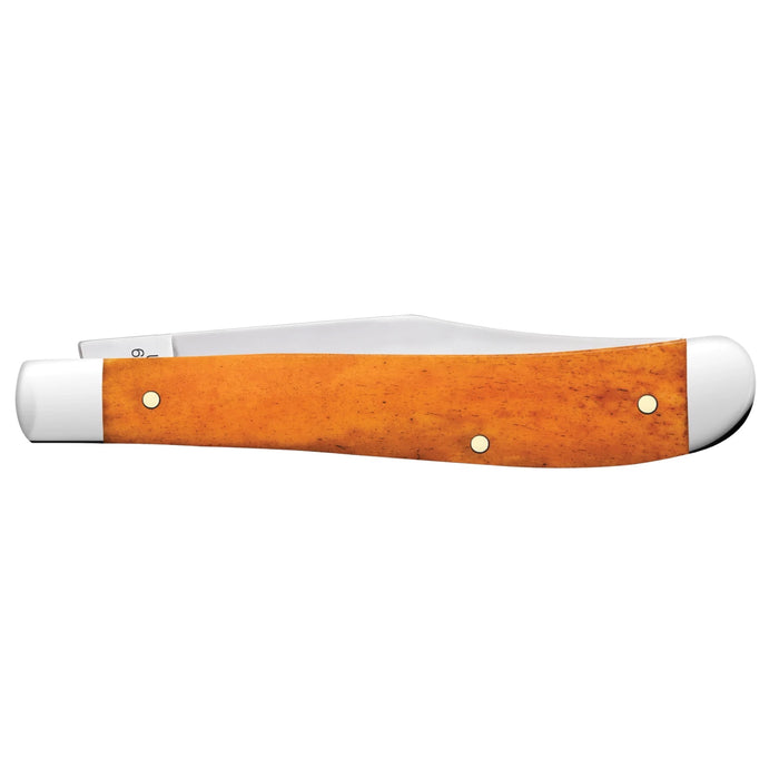 Case 10631 - Halloween Persimmon Orange Smooth Bone Slimeline Trapper (61048 SS)